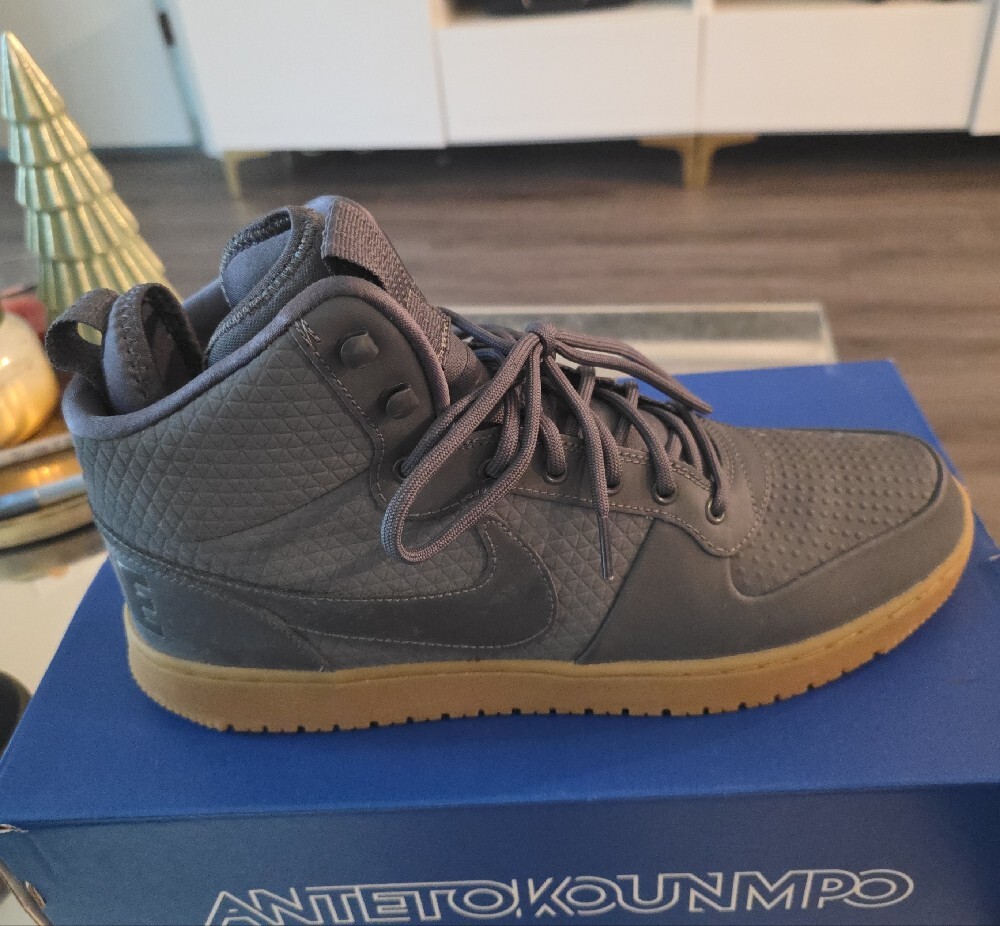 Size 13 - Nike Court Borough Mid - Winter Dark Grey - Picture 4 of 10